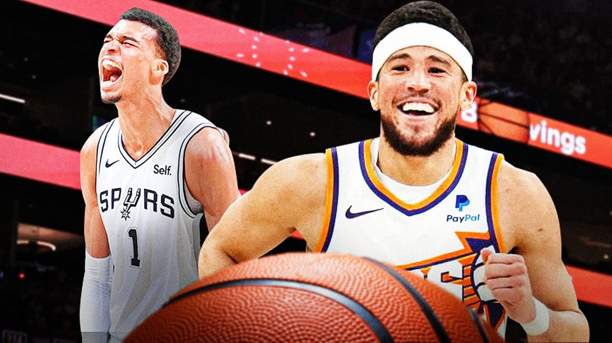Spurs' Victor Wembanyama and Suns' Devin Booker