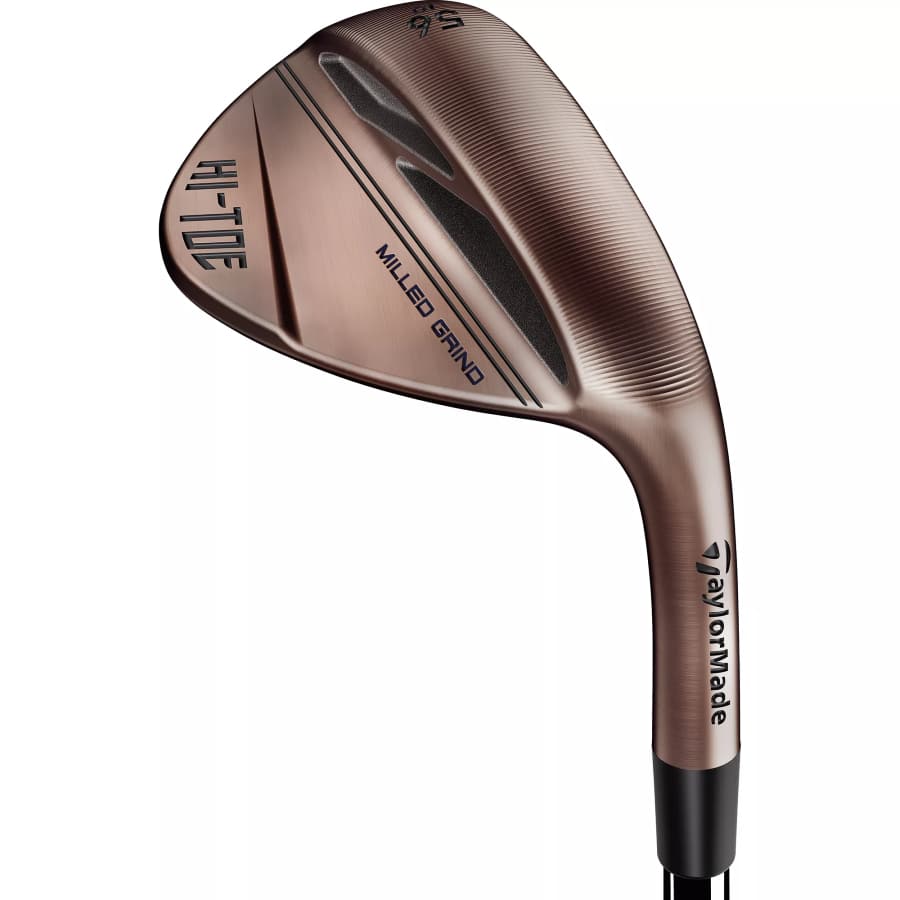 TaylorMade Hi-Toe 3 Wedges - Copper colored on a white background.