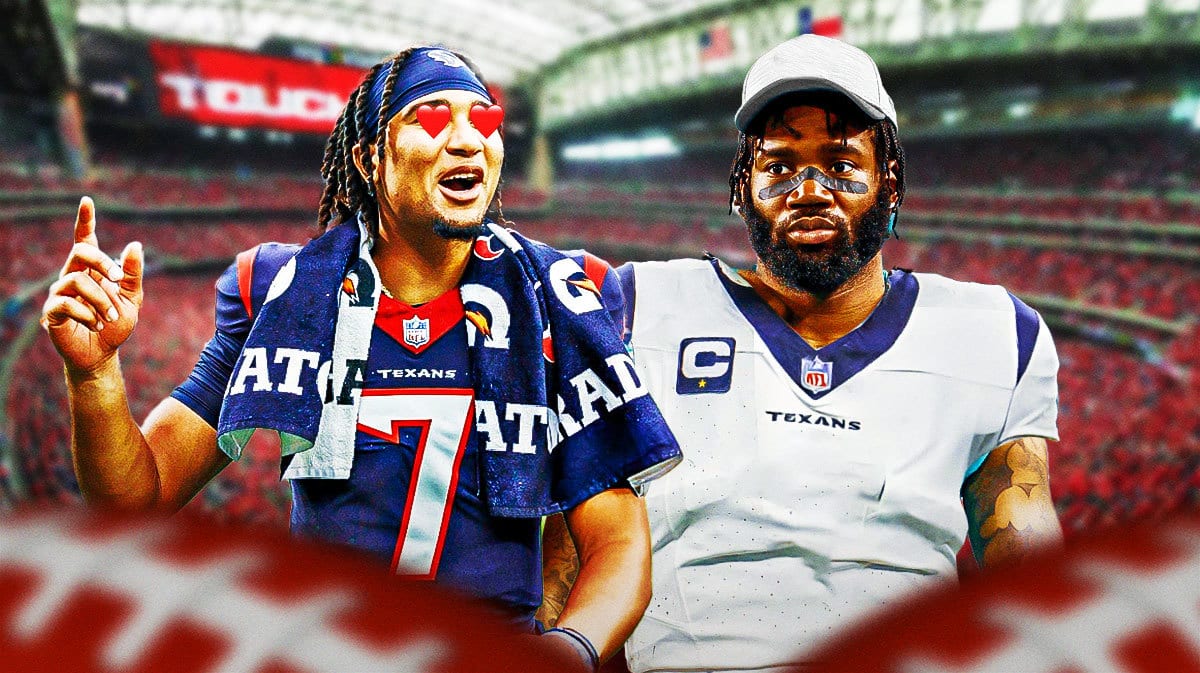 Xavien Howard in Texans jersey with CJ Stroud