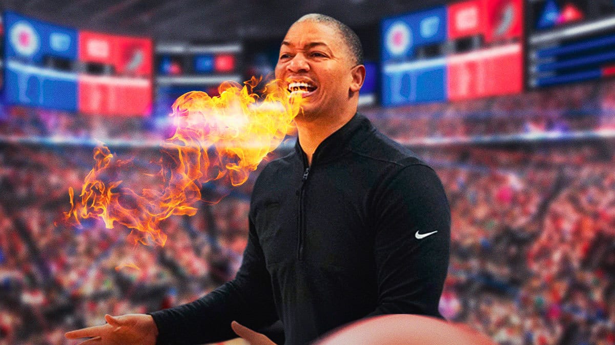 Clippers' Tyronn Lue breathing fire.