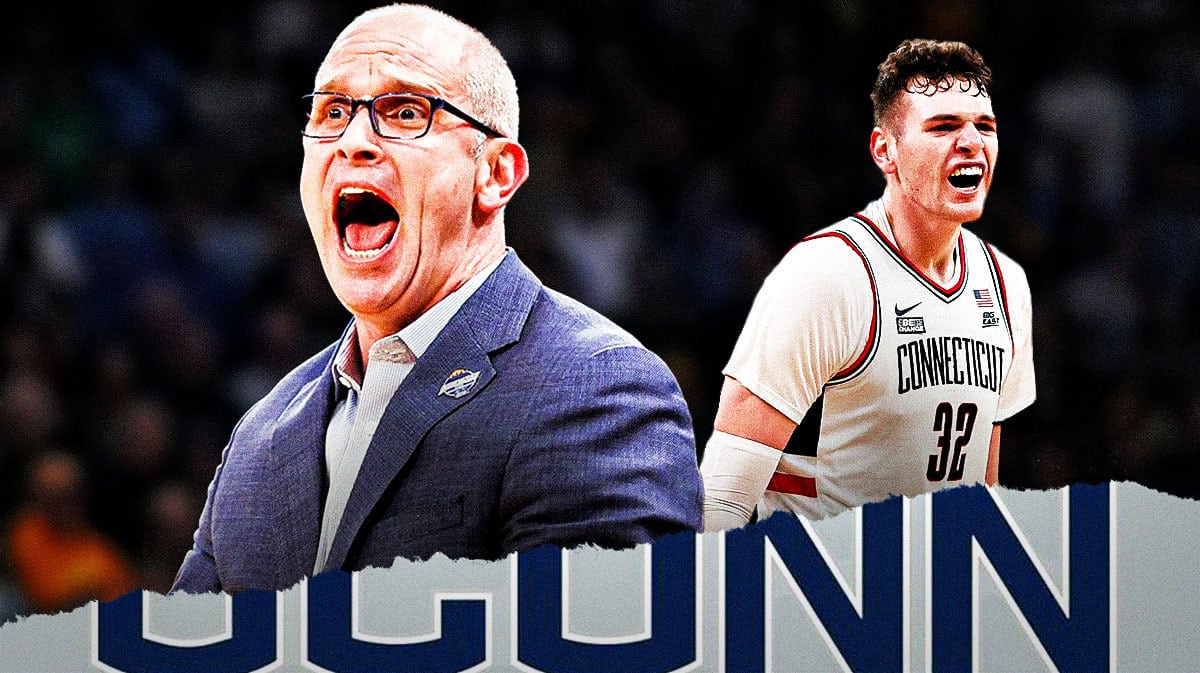UConn basketball's Dan Hurley and Donovan Clingan