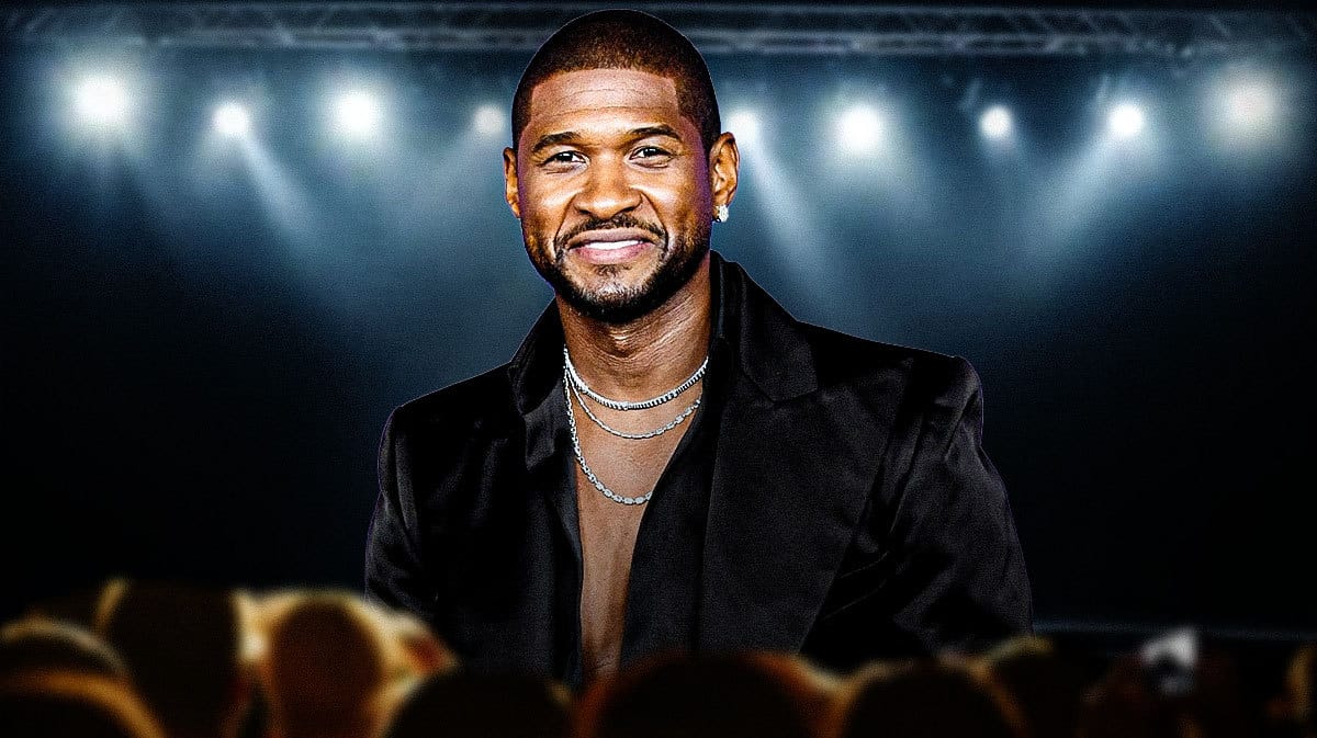 Usher on stage.