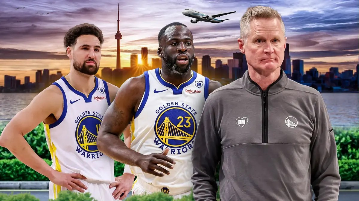 Steve Kerr, Draymond Green, Klay Thompson, Golden State Warriors, Toronto Raptors, Flight delay, Toronto, Airplane