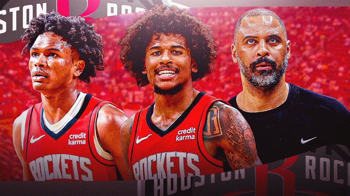 Rockets' Amen Thompson, Jalen Green and Ime Udoka