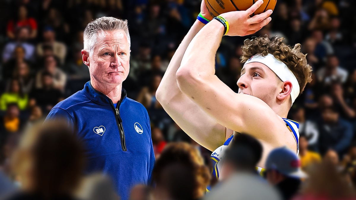 Warriors' Steve Kerr and Brandin Podziemski