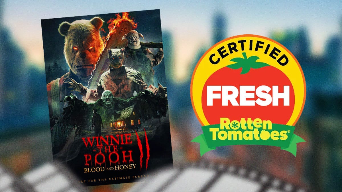 Winnie-the-Pooh: Blood and Honey 2 with Rotten Tomatoes logo.