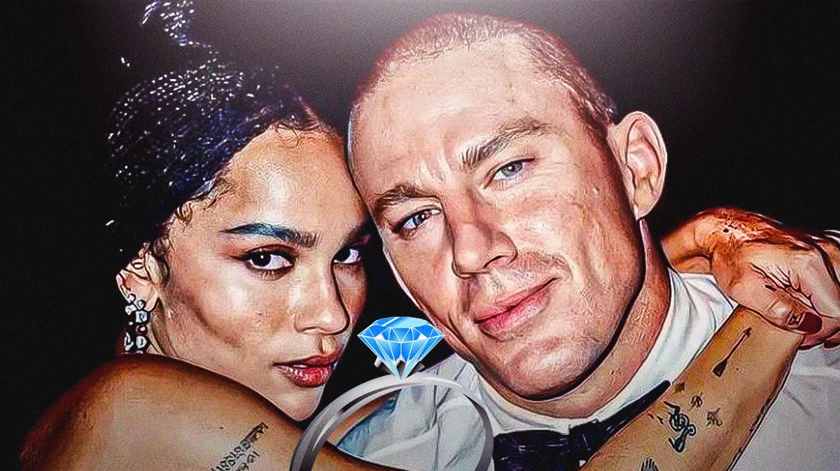 Zoë Kravitz shows off eye-opening Channing Tatum engagement ring