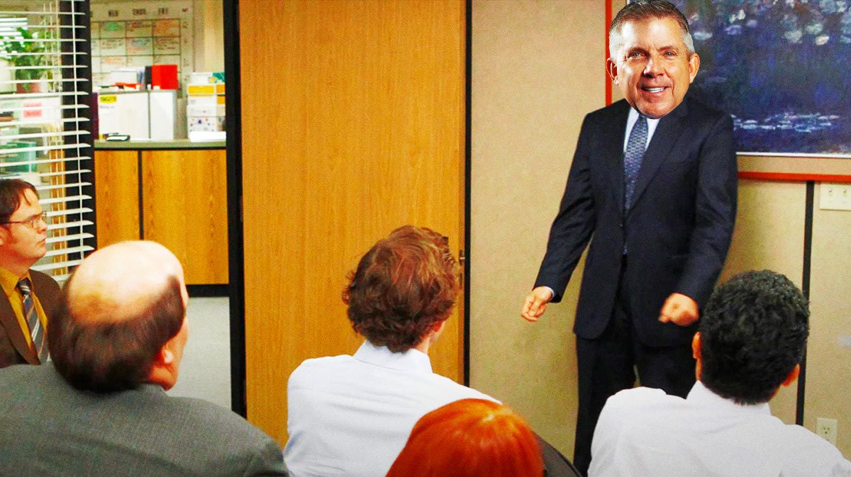 Sean Payton (Broncos head coach) as Michael Scott