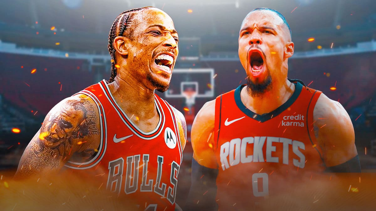 DeMar ReRozan and the Bulls got into it with the Rockets.