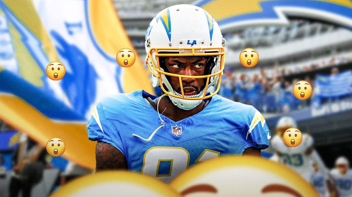 Mike Williams with a bunch of shocked emojis in the background