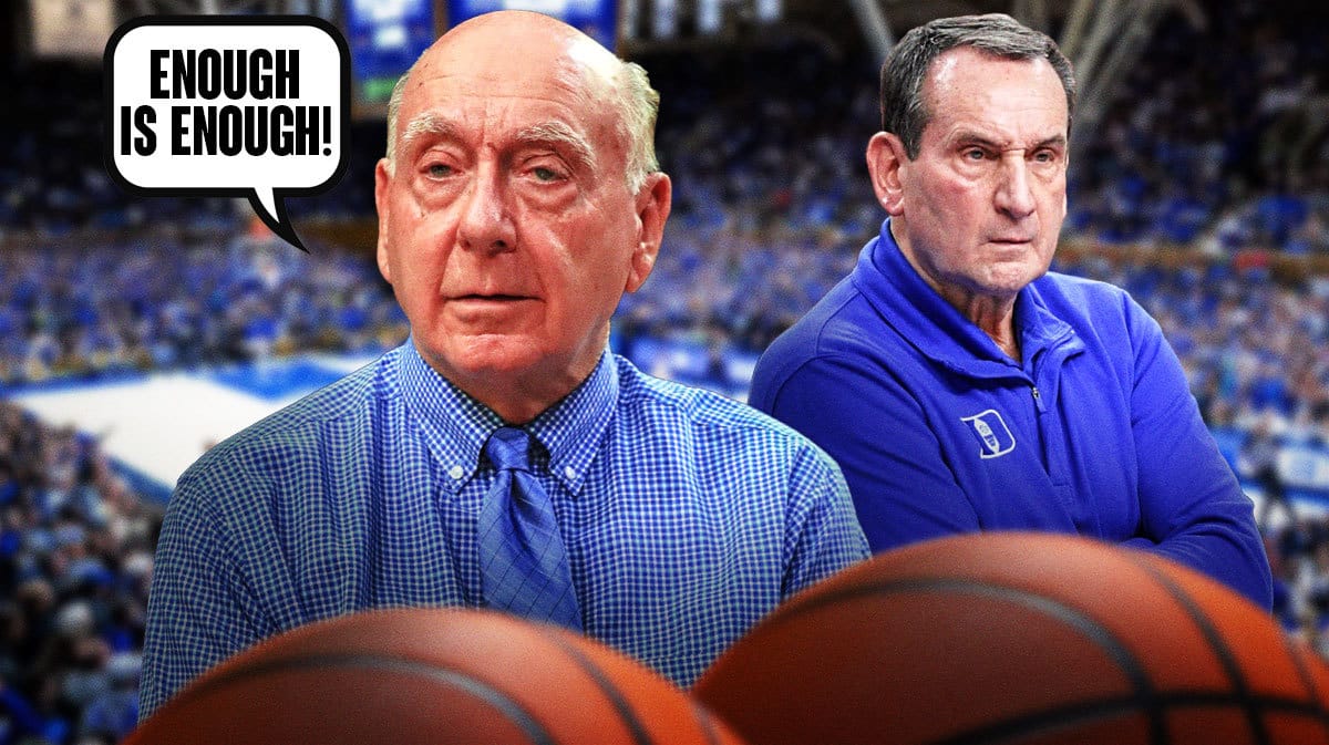 Dick Vitale and Mike Krzyzewski