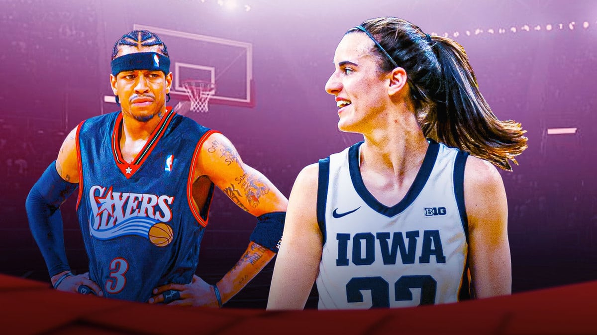 Caitlin Clark and Allen Iverson.