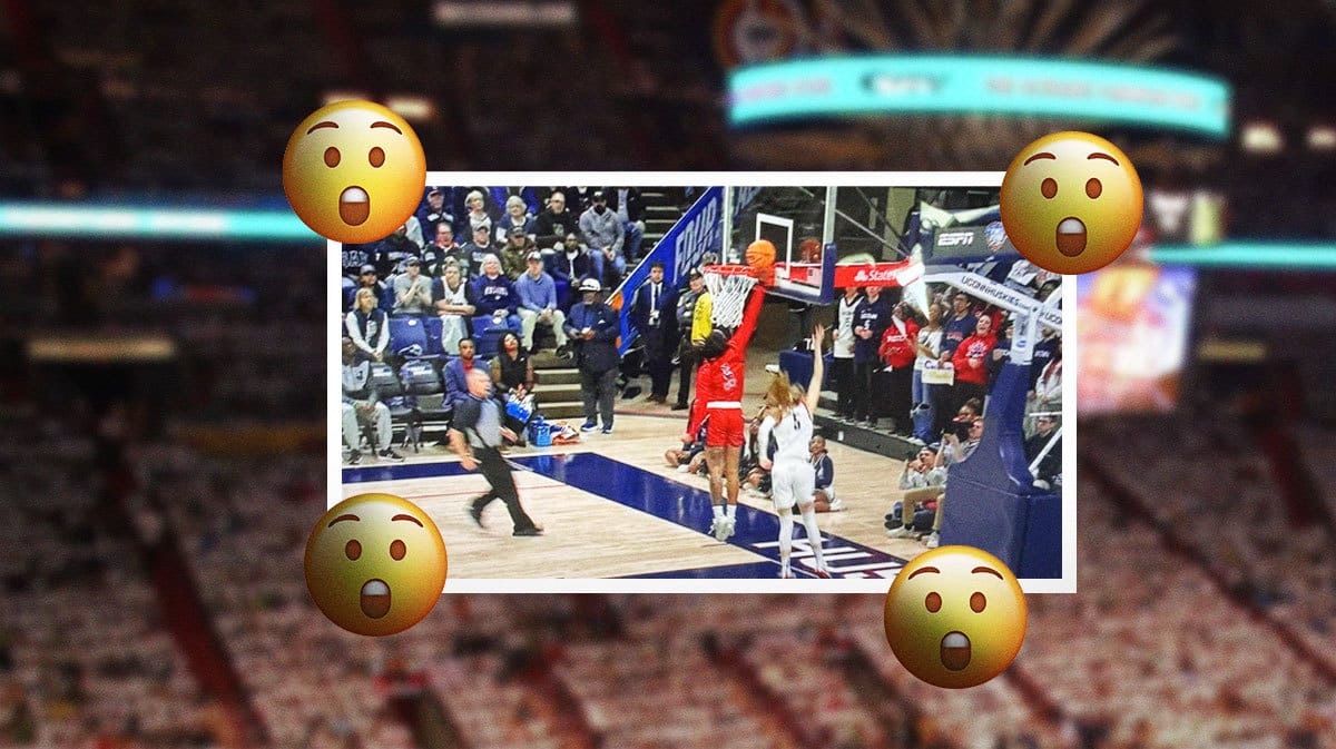 Jackson State standout Miya Crump's chasedown block on Paige Bueckers gets a goaltending call. Fans still are in awe.