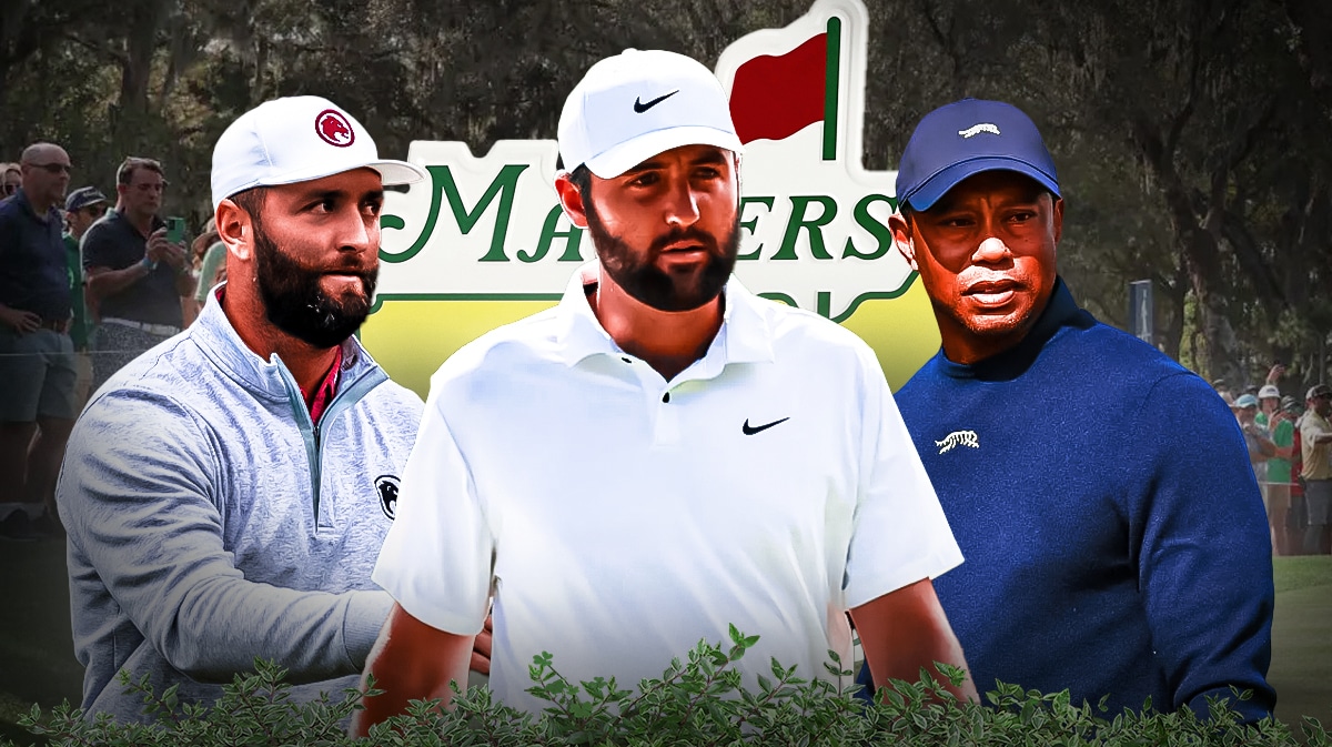 jon rahm scottie scheffler tiger woods