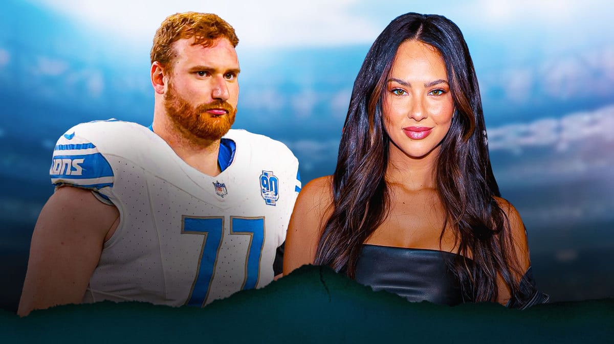 Christen Harper, Jared Goff and Frank Ragnow.