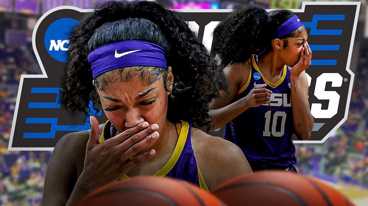 LSU women's basketball's Angel Reese looks intense after UCLA, Sweet 16, March Madness win