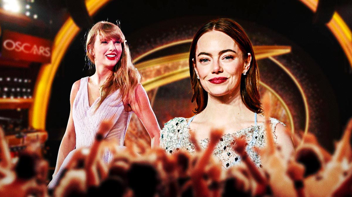 Emma Stone, Taylor Swift, and Oscars imagery