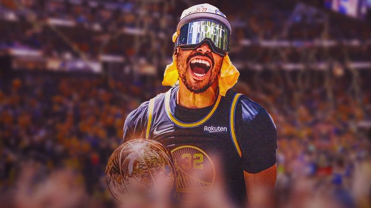 Ex-Warriors Otto Porter celebrating the NBA championship