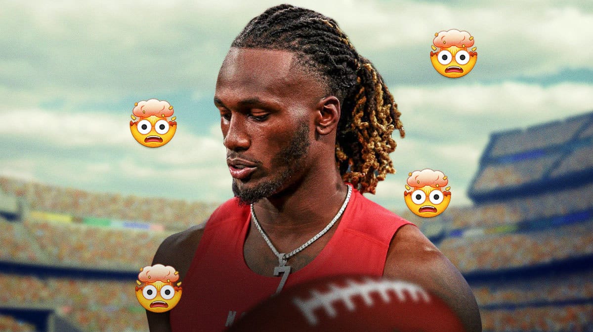 Joe Milton with a bunch of the mind blown emojis in the background