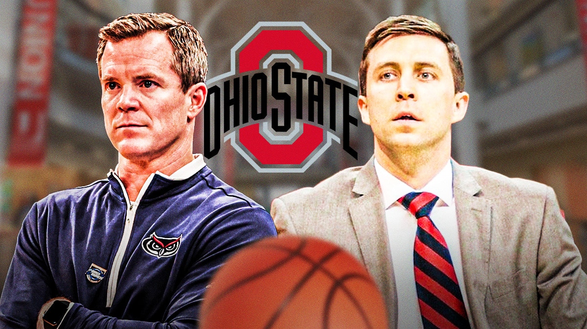 Florida Atlantic head coach Dusty May and Ohio State interim HC Jake Diebler