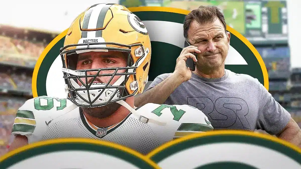 Packers Jon Runyan next to Drew Rosenhaus