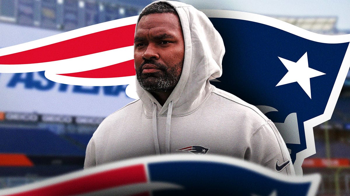 Patriots, Jerod Mayo, Matthew Slater, Jerod Mayo Patriots, Matthew Slater Patriots, Jerod Mayo in Patriots gear with Patriots stadium in the background
