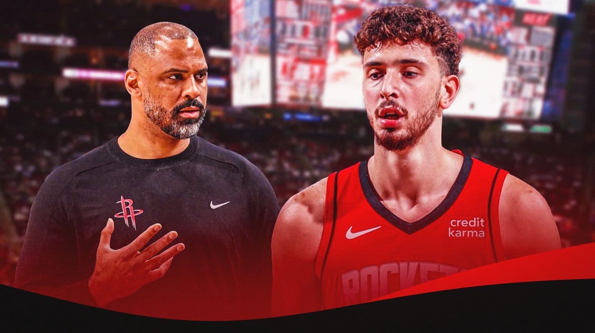 Ime Udoka and Alperen Sengun.