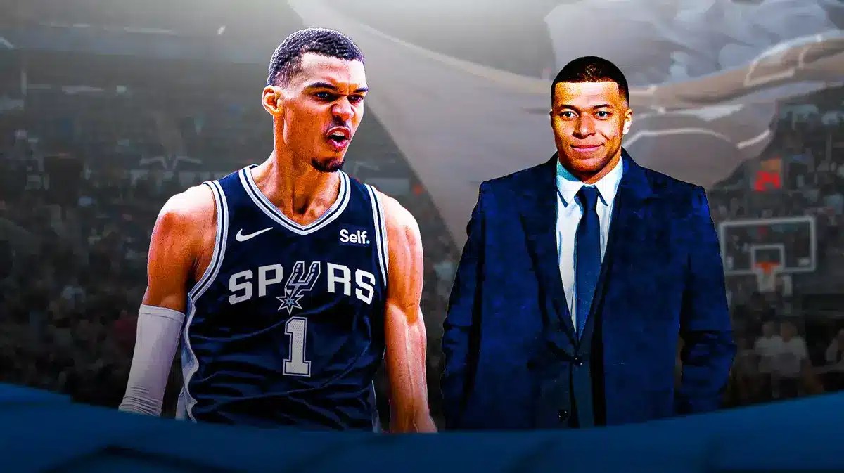 Victor Wembanyama, Chet Holmgren, Kylian Mbappe, San Antonio Spurs
