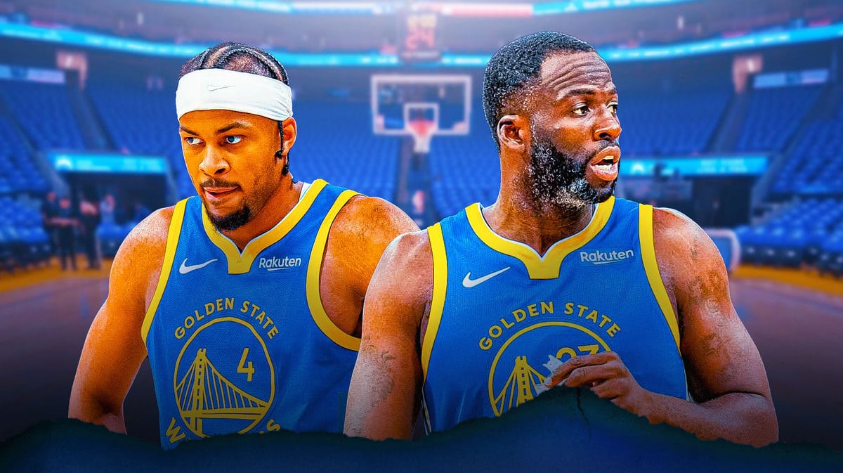 Warriors' Moses Moody and Draymond Green