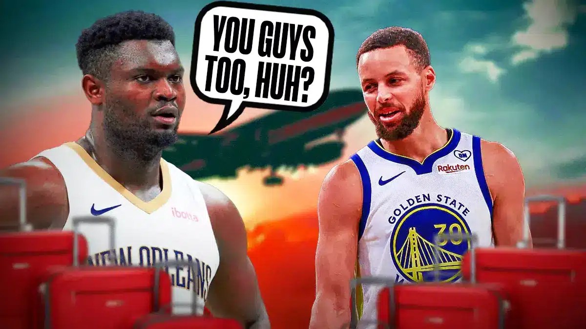 Zion Williamson and Steph Curry