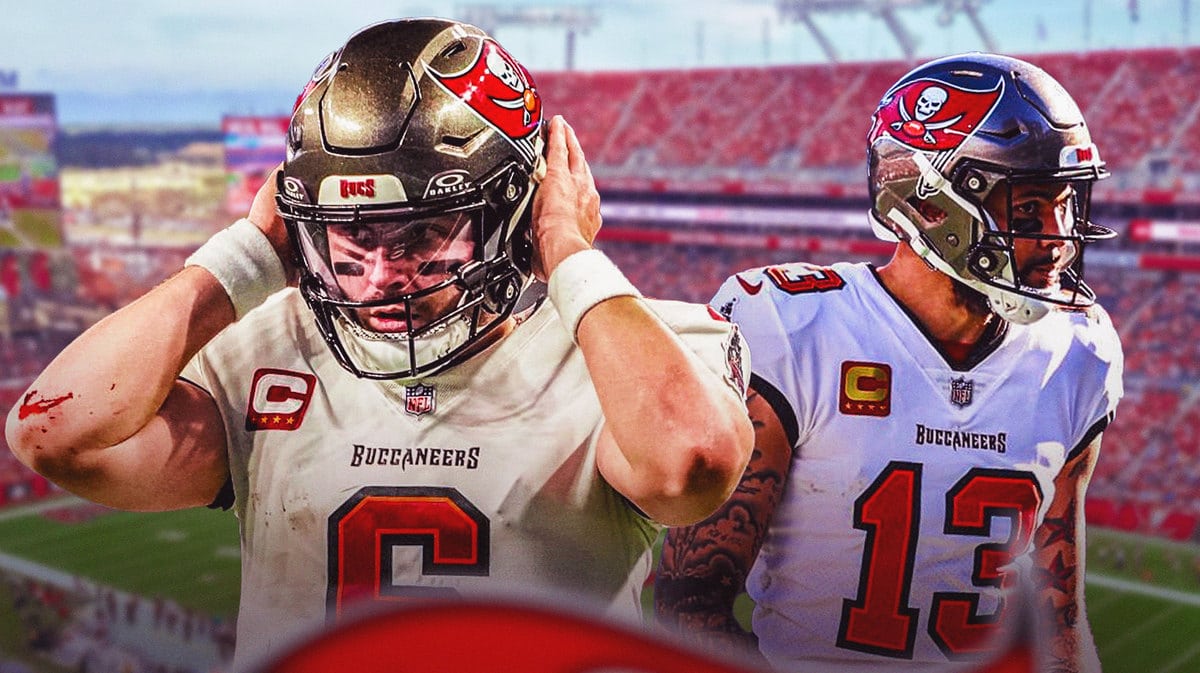Baker Mayfield and Mike Evans of the Buccaneers