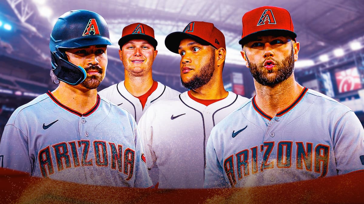 Corbin Carroll, Christian Walker, Joc Pederson, and Eduardo Rodriguez