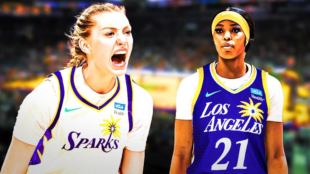 os Angeles Sparks players Cameron Brink and Rickea Jackson