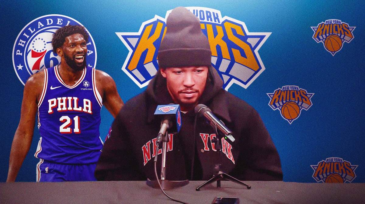 Knicks' Jalen Brunson and 76ers' Joel Embiid