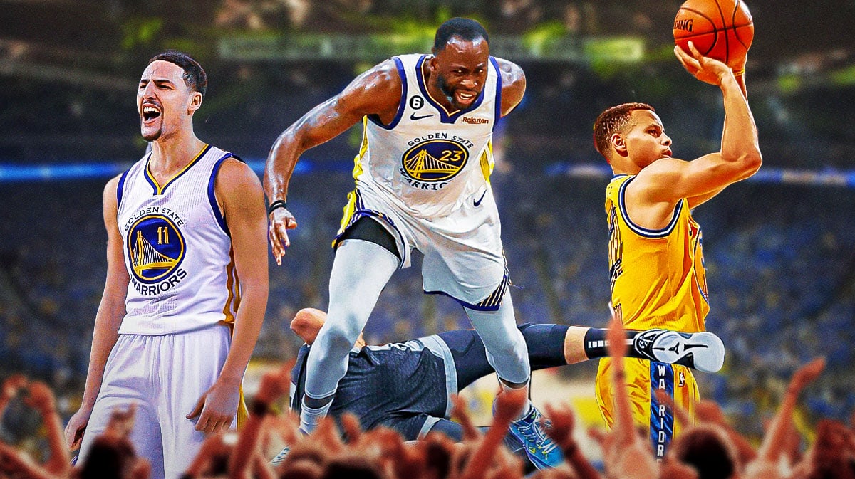 Draymond Green stomping on Domantas Sabonis from the 2023 first-round matchup between the Warriors and Kings, Curry doing a no-look three-pointer against the Kings, and Klay Thompson when he scored 37 points in a quarter against the Kings