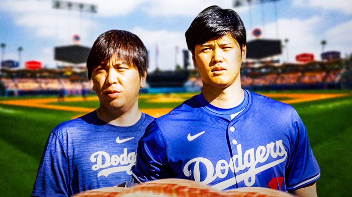 Shohei Ohtani and Ippei Mizuhara in Dodgers gear