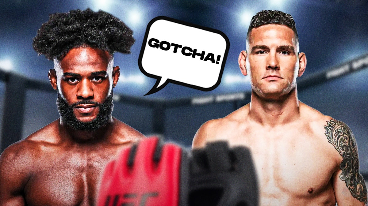 Aljamain Sterling and Chris Weidman