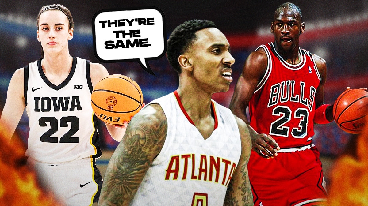 Caitlin Clark, Jeff Teague, and Michael Jordan