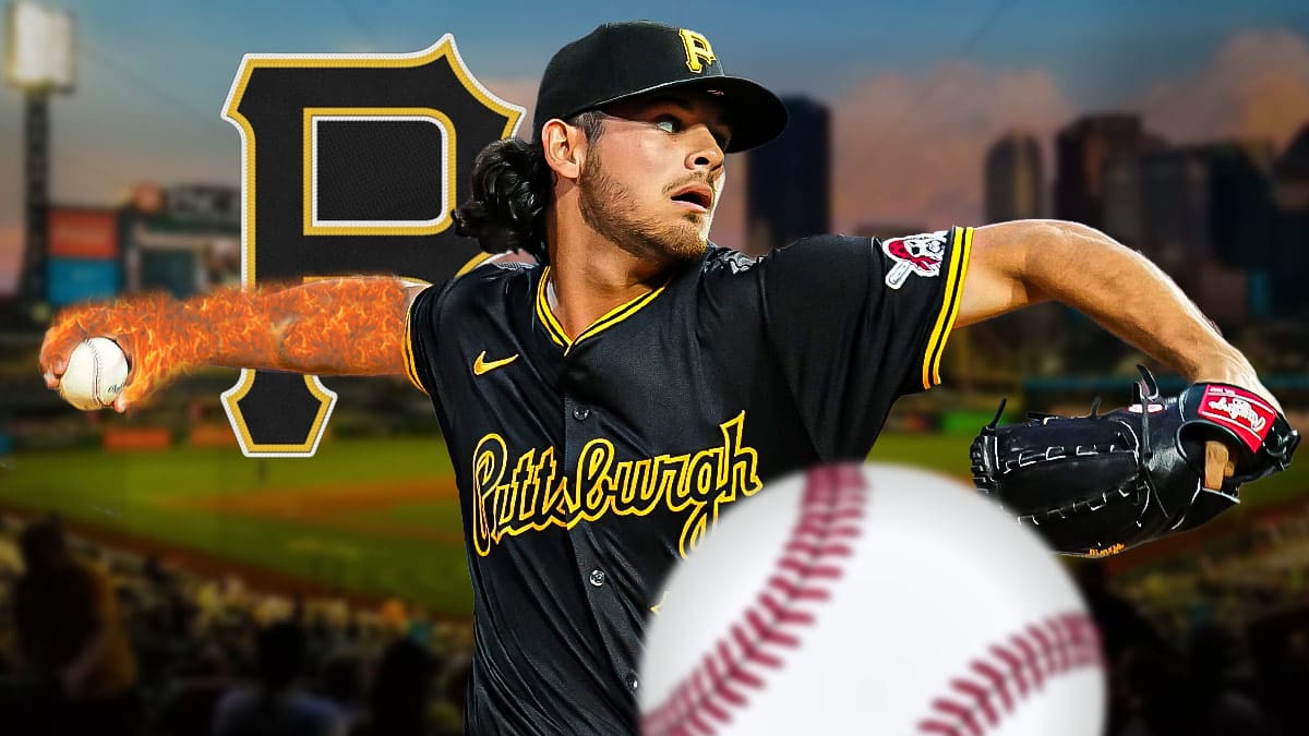 Pirates Jared Jones with his arm made of fire