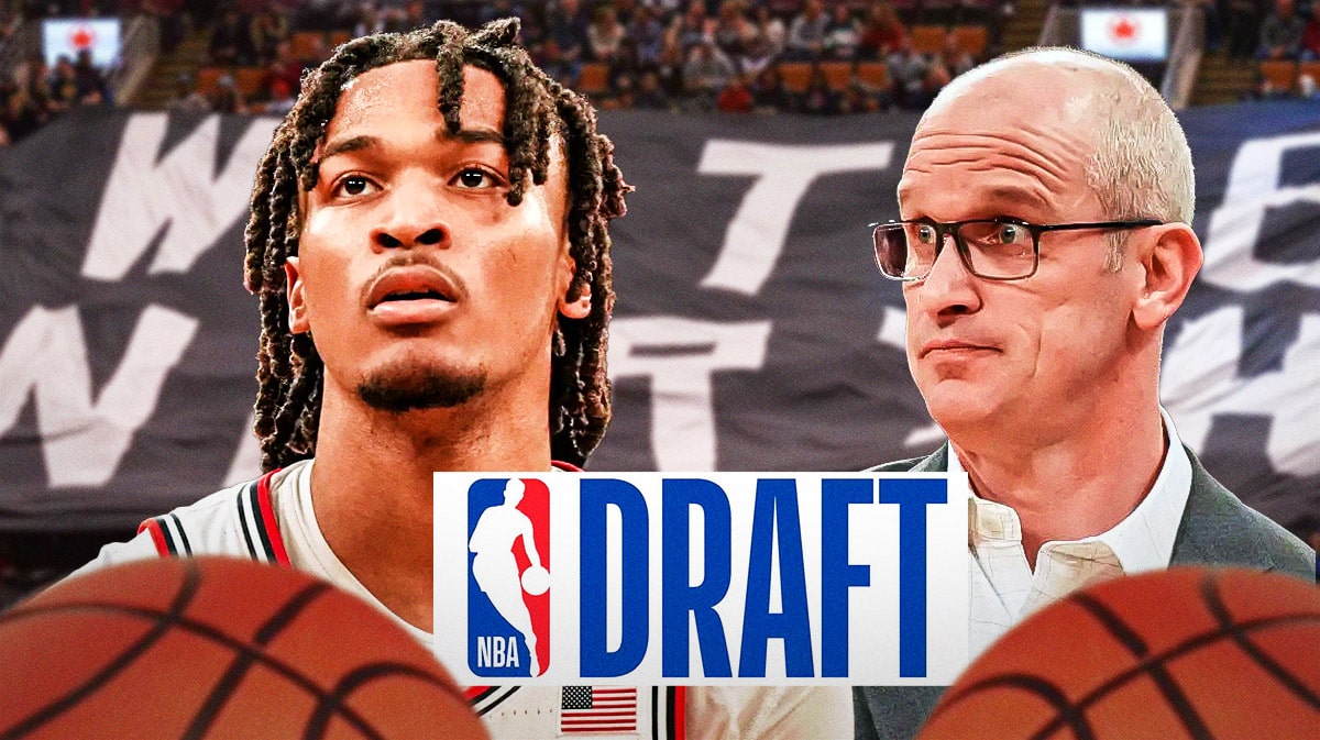 Stephon Castle, UConn basketball head coach Dan Hurley, 2024 NBA Draft