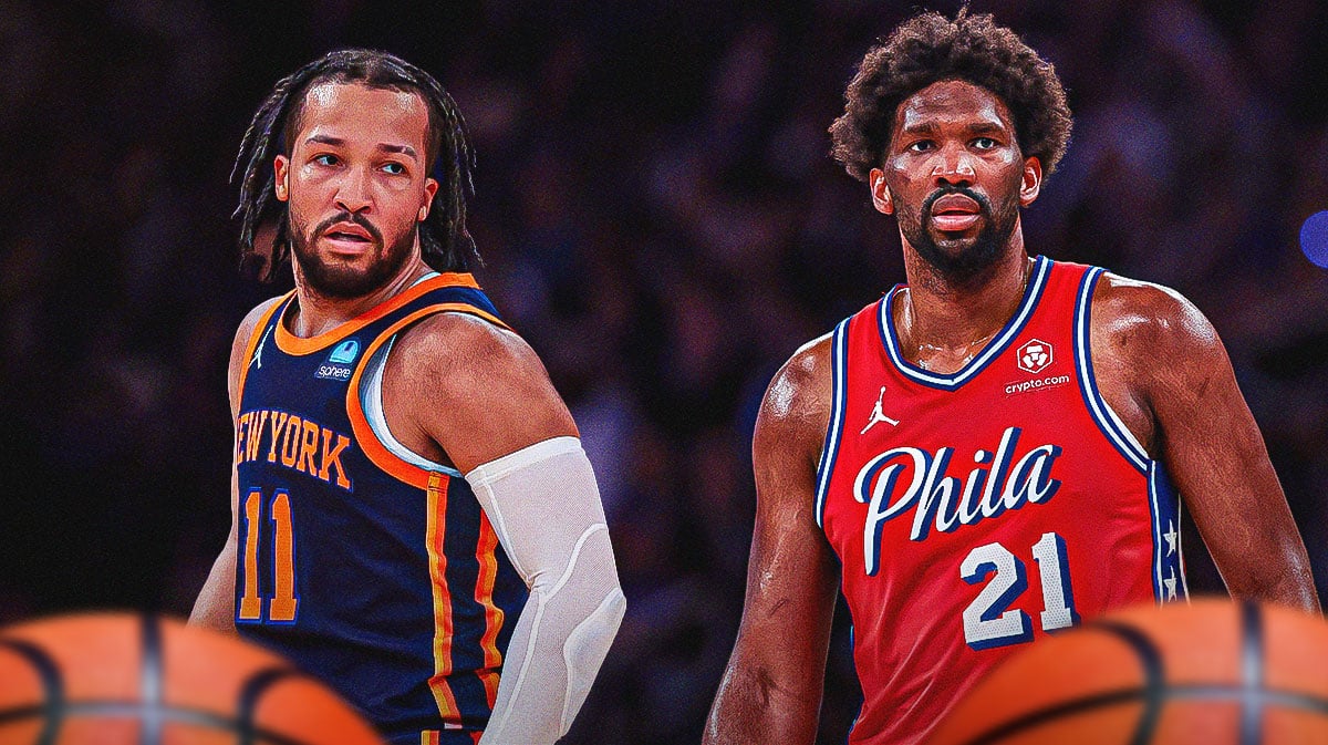 Knicks' Jalen Brunson and 76ers' Joel Embiid
