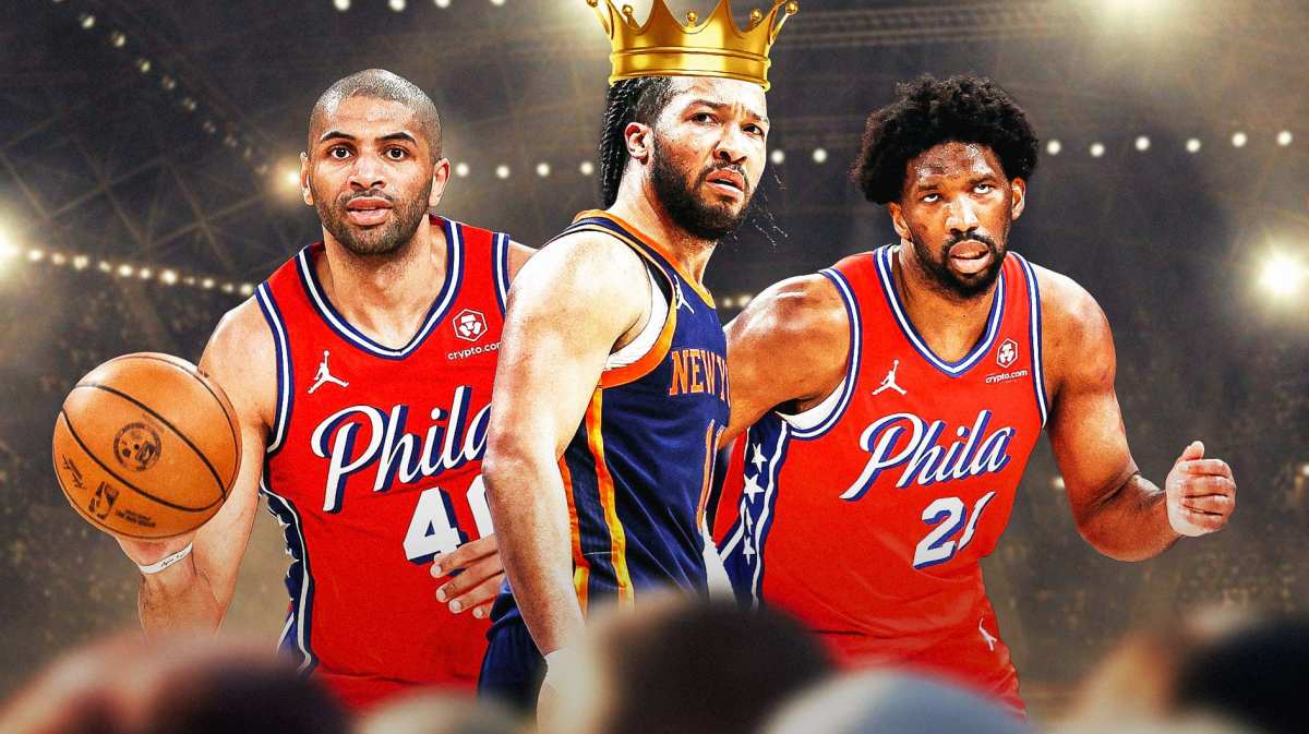 Tyrese Maxey teammates Nicolas Batum and Joel Embiid 76ers after NBA Playoffs loss to Knicks