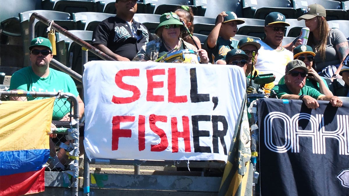 Athletics fans calling out John Fisher
