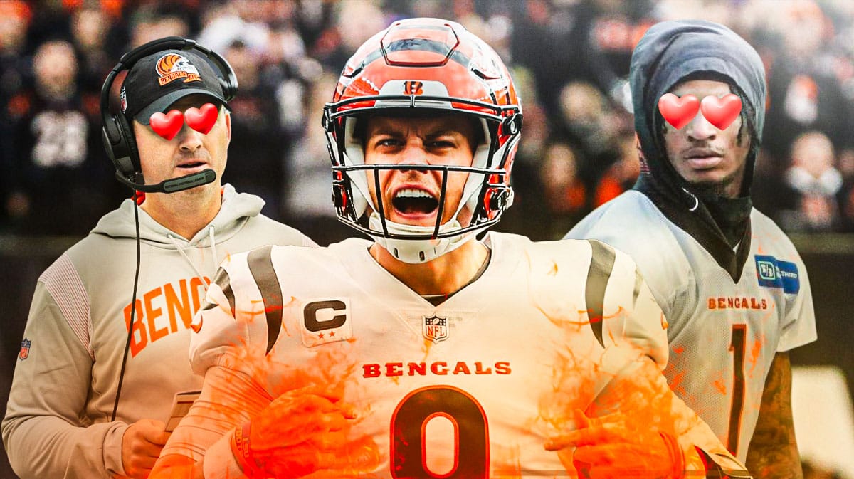 Bengals' Joe Burrow looking excited
