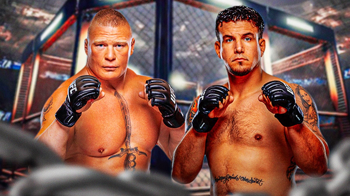Brock Lesnar and Frank Mir UFC 100