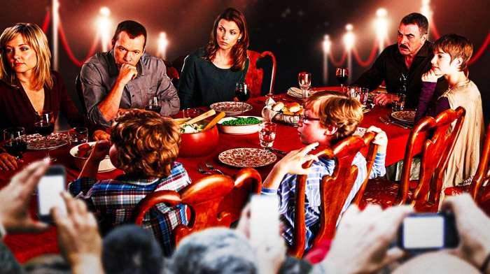 The Reagan family at Sunday Dinner from Blue Bloods on CBS