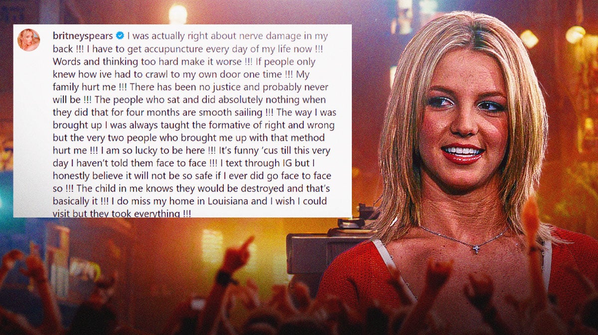 Britney Spears and her Instagram post.