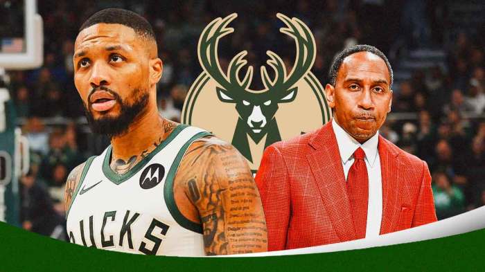 Damian Lillard and Stephen A. Smith