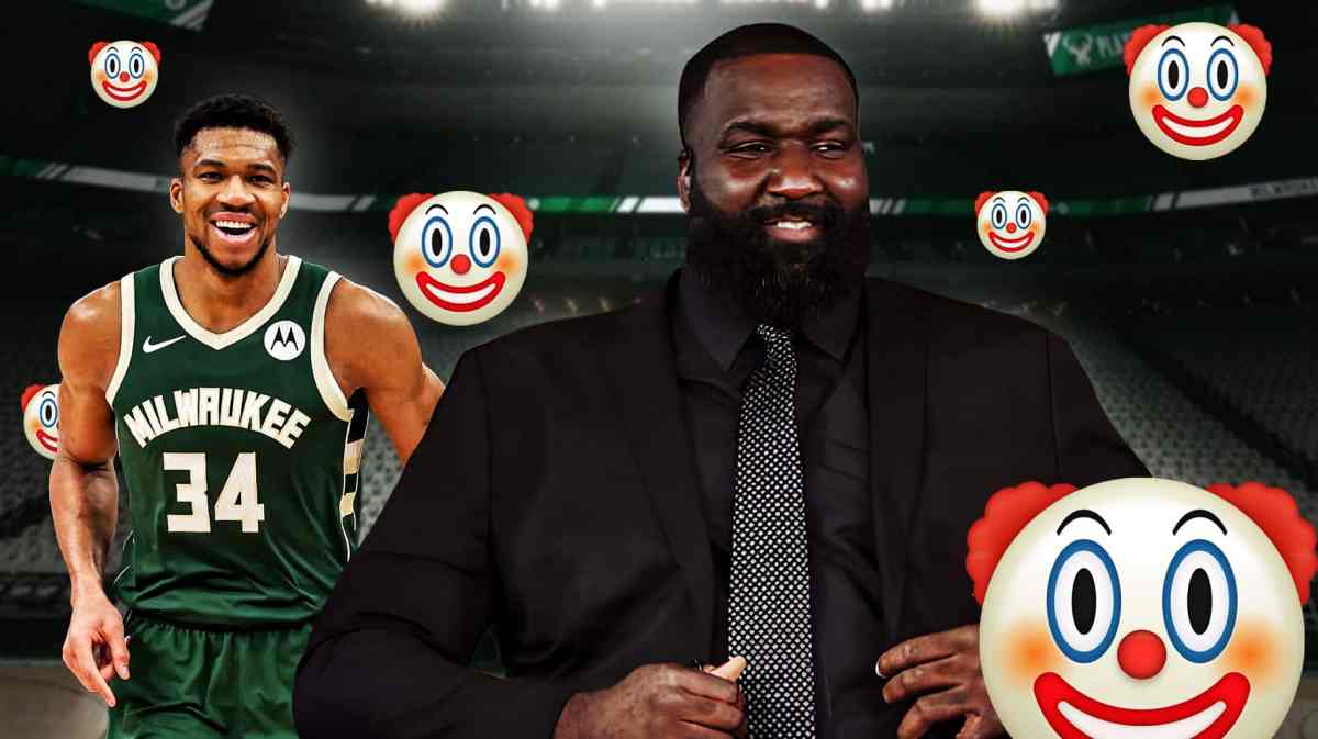 Kendrick Perkins and Bucks Giannis Antetokounmpo after All-NBA snub