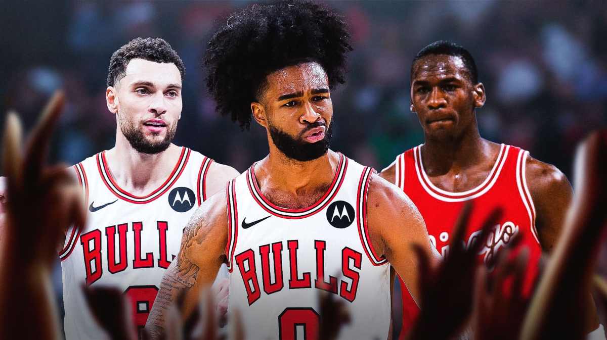 Coby White with Michael Jordan and Zach LaVine amid Bulls win over Hawks